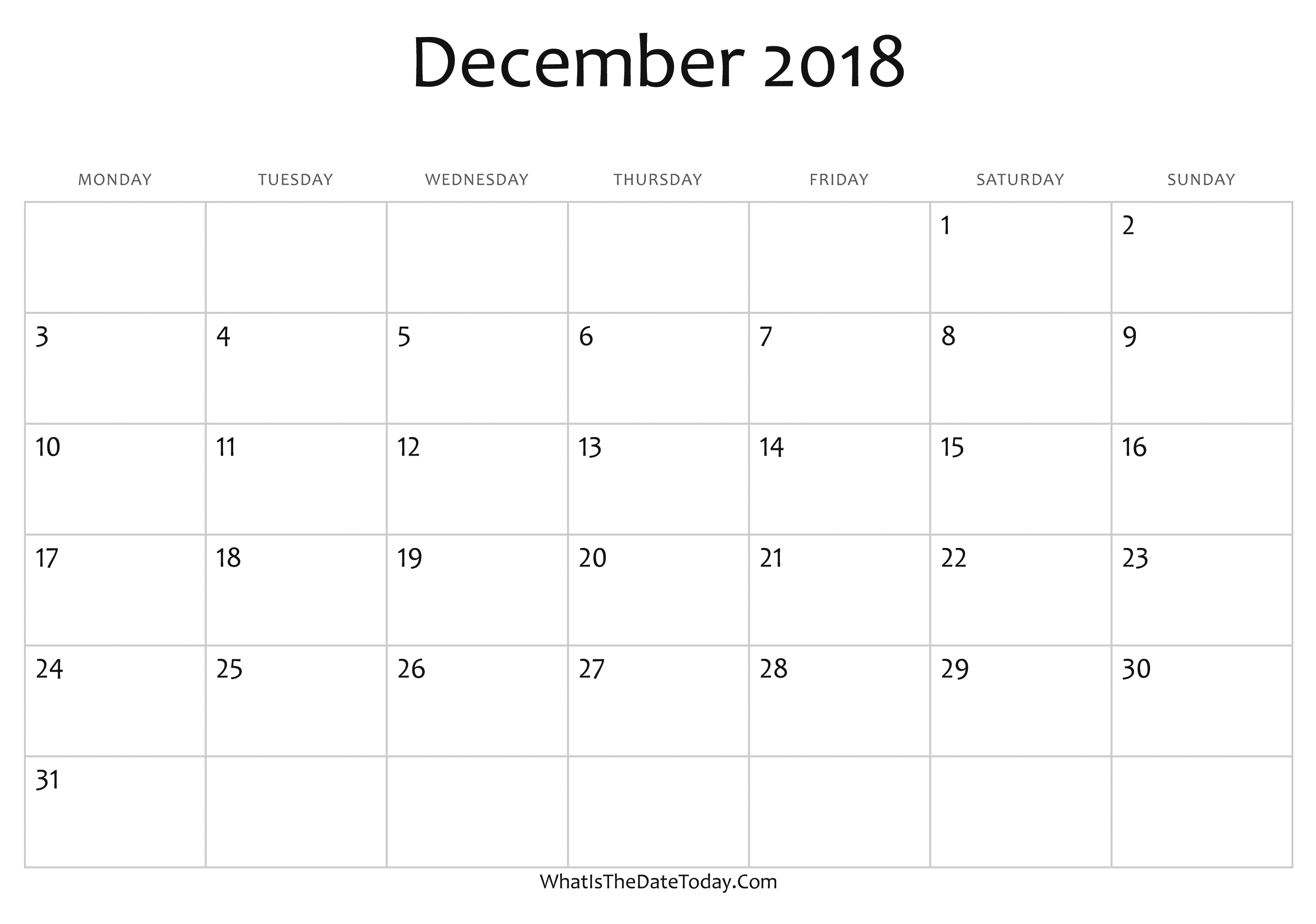 blank-december-calendar-2018-editable-whatisthedatetoday-com