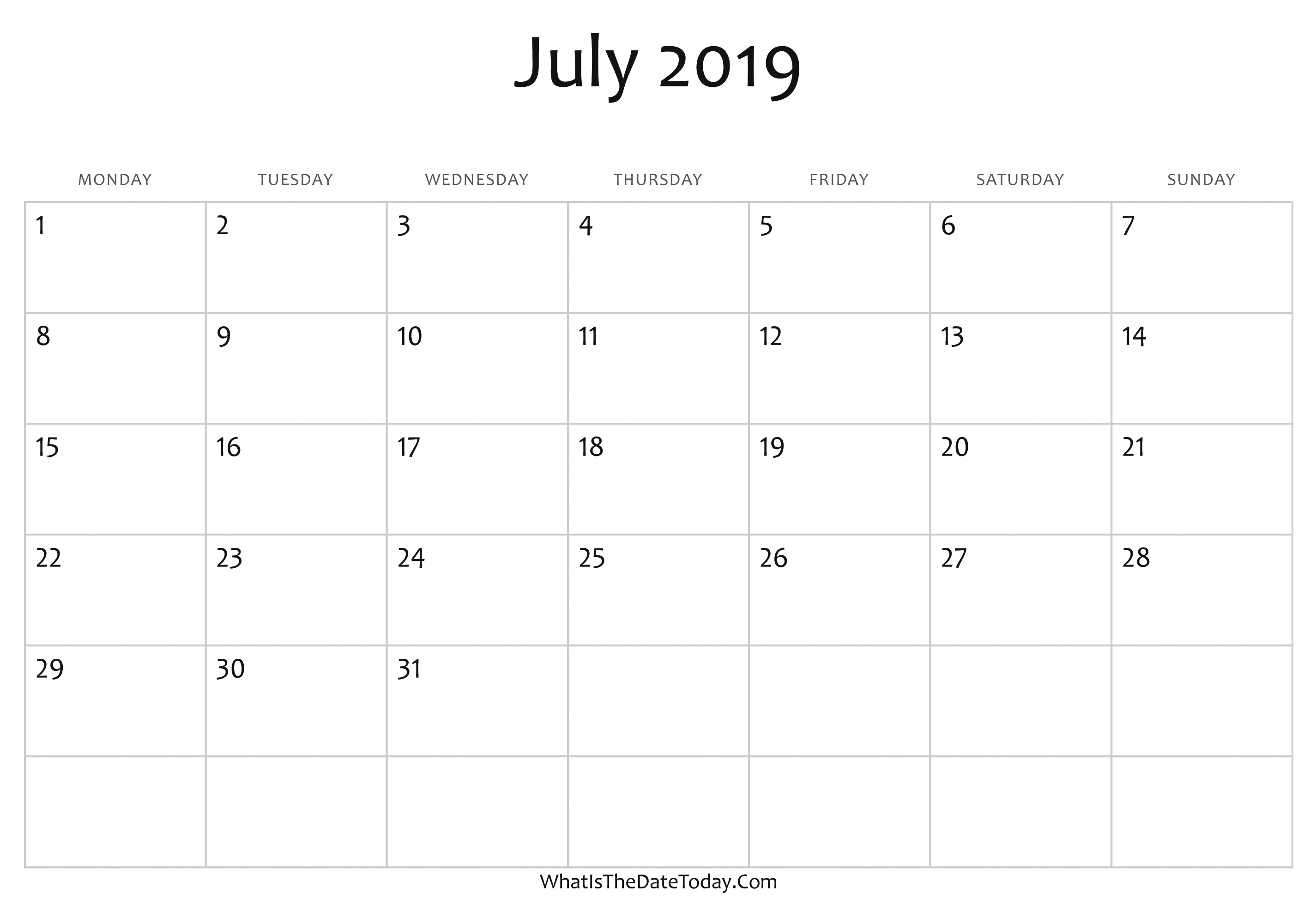 blank-july-calendar-2019-editable-whatisthedatetoday-com