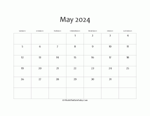 blank may calendar 2024 editable
