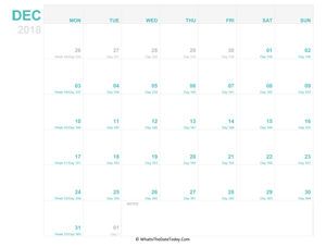 december 2018 editable calendar