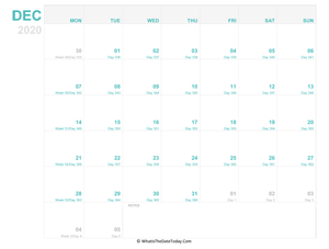 december 2020 editable calendar