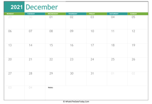 fillable december calendar 2021