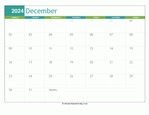 fillable december calendar 2024