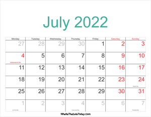 july 2022 calendar printable with holidays