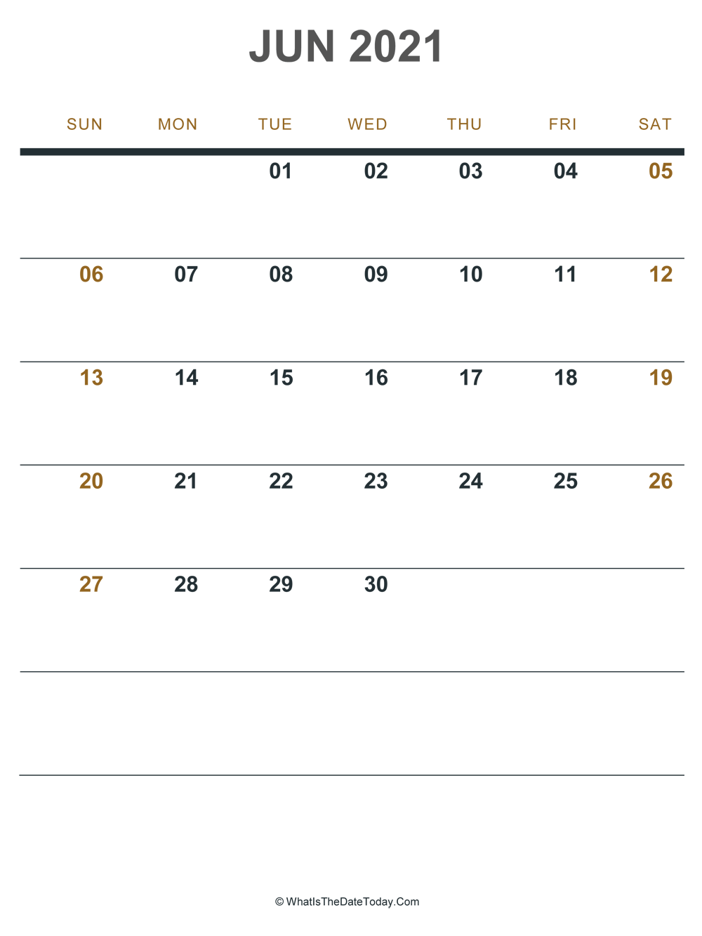 june 2021 printable calendar (portrait layout)