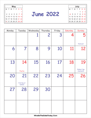 printable 2022 calendar june