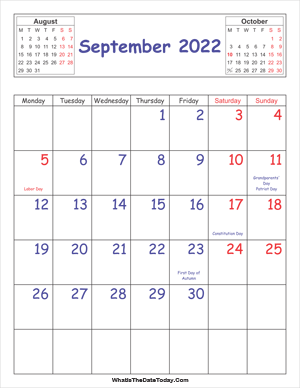 printable 2022 calendar september