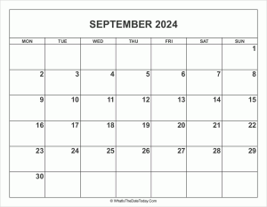 september 2024 calendar